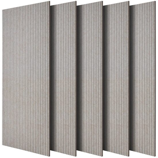 Set 5 panouri acustice fonoabsorbante, 1200 x 600 x 10 mm, Maro, Autoadezive