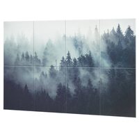 Set 8 panouri acustice fonoabsorbante, Pictura, 400 x 300 x 10 mm, Autoadezive