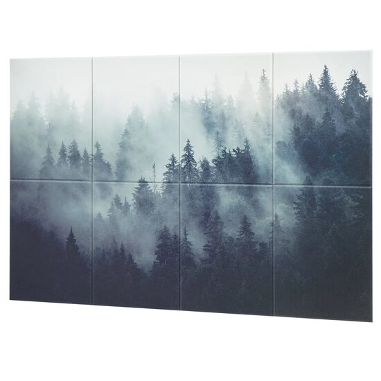 Set 8 panouri acustice fonoabsorbante, Pictura, 400 x 300 x 10 mm, Autoadezive