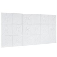 Set 18 panouri acustice fonoabsorbante, 300 x 300 x 10 mm, Autoadezive, Alb