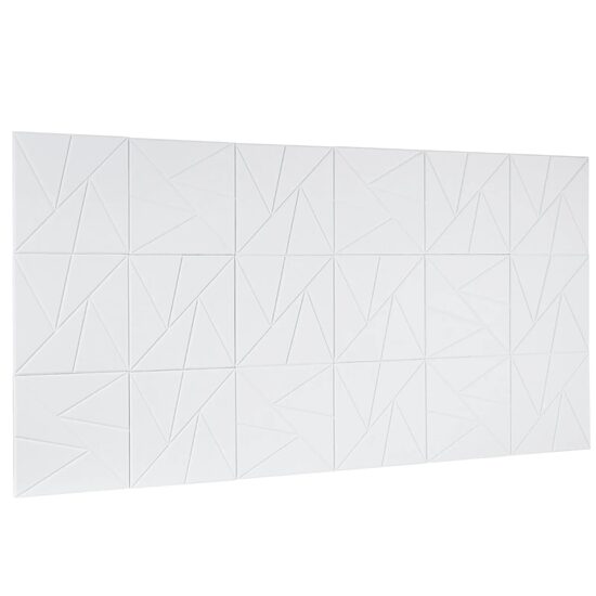 Set 18 panouri acustice fonoabsorbante, 300 x 300 x 10 mm, Autoadezive, Alb