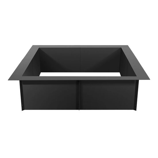 Semineu de exterior pentru gradina, Patrat, fara baza, Otel, 1066 x 1066 mm, grosime 2.5 mm