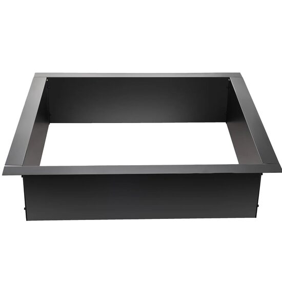Semineu de exterior pentru gradina, Patrat, fara baza, Otel,  914x914 mm, cleste inclus