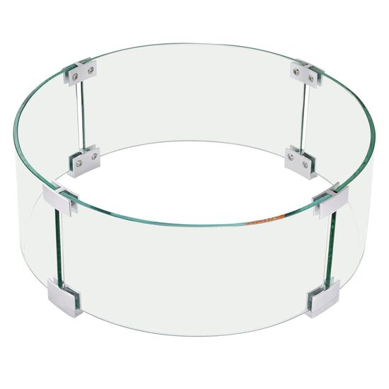 Aparatoare focar semineu, Rotunda, Sticla termoizolanta, Grosime 6 mm, Dimensiune 66 x 15.2 mm