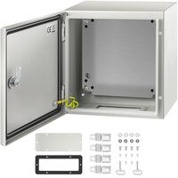 Tablou electric din Otel, Dimensiune 300 x 300 x 200 mm, 2 x chei, IP 66, Placa din spate detasabila