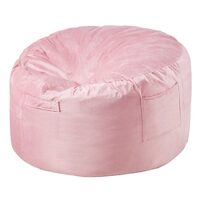 Fotoliu puf, 890 x 890 x 560 mm, Husa detasabila si lavabila, Roz