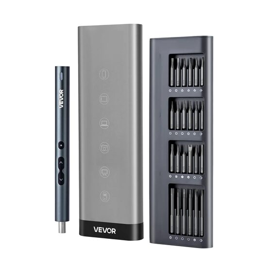 Surubelnita cu acumulator pentru mecanica fina, 24 biti magnetici, 260 rpm, Cuplu electric 0.25-0.5 Nm, 3.7 V, 350 mAh, Alimentare USB, Led 