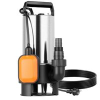 Pompa submersibila cu plutitor pentru apa murdara, Inox, 710 W, Debit 20000 l/h, Inaltime max 9 m, IPX8