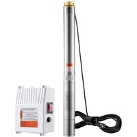 Pompa submersibila de adancime, IP68, Inox, Control extern, 1500W, cablu alimentare 19.4 m, Inaltime 108 m, Debit 162 l/min