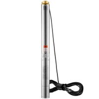 Pompa submersibila de adancime, IP68, Control incorporat, 1100W, cablu alimentare 19.4 m, Inaltime 105m, Debit 118 l/min, refulare 1.25 inch