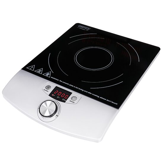 Plita inductie, Afisaj LCD, 2000 W, suprafata vitroceramica, Functie cronometru, Temperatura reglabila