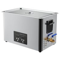 Aparat de curatat cu ultrasunete, Capacitate 30 l, 480W, 40kHz, 40.000 de microbule pe secunda, Inox