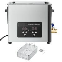 Aparat de curatat cu ultrasunete, Capacitate 10 l, 180W, 40kHz, 40.000 de microbule pe secunda, Inox