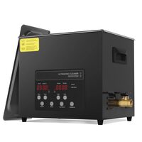 Aparat de curatat cu ultrasunete, Capacitate 10 l, 240W, 40kHz, degazare cu putere dubla, Incalzitor si temporizator, Inox