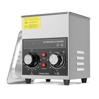 Aparat de curatat cu ultrasunete, Capacitate 2 l, 60W, 40kHz, Cosuri si camera interioare, Inox, 0 la 80°C