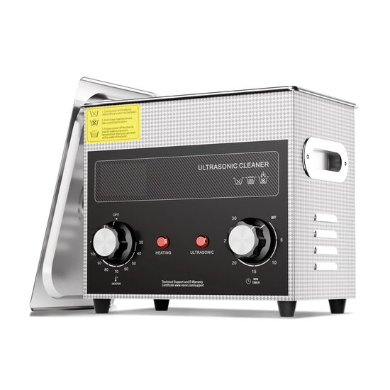 Aparat de curatat cu ultrasunete, Capacitate 3 l, 120W, 40kHz, Cosuri si camera interioare, Inox, 0 la 110°C