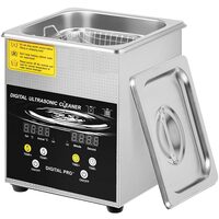 Aparat de curatat cu ultrasunete, Capacitate 2 l, 100W, frecventa ultra-inalta 40 kHz, Inox, 0-80℃