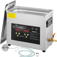 Aparat de curatat cu ultrasunete, Capacitate 6 l, 180W, frecventa ultra-inalta 40 kHz, Inox, 0-80℃, 2 traductoare