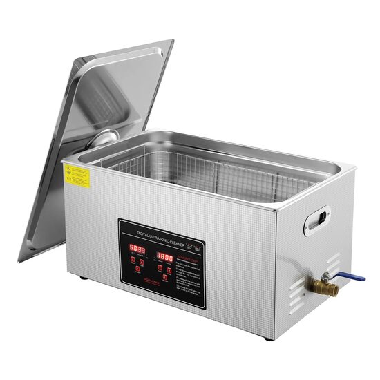 Aparat de curatat cu ultrasunete, Capacitate 22 l, 480W, frecventa ultra-inalta 40 kHz, Inox, 0-80℃, Panou digital