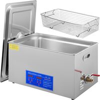 Aparat de curatat cu ultrasunete, Capacitate 22 l, 480 W, Frecventa ultrasonica 40kHz, Inox, Panou digital