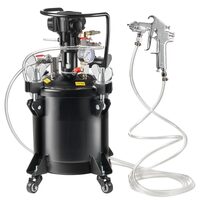 Sistem de vopsit cu rezervor sub presiune, 10 l, 4.1 Bar, Diametru duza 1.5 mm, 170-250 l/min, Manometru, 1 x pistoale