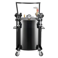 Rezervor sub presiune pentru turnare sub presiune, 20 l, 10 Bar, admisie de aer de 1/4″, Manometru