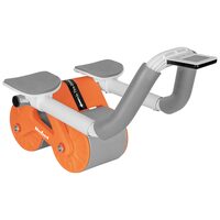 Roata pentru abdomen, Cronometru, max 150 kg, covoras 17 x 34 x 0.5 cm, PP, PPR, oțel, Portocalie