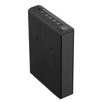 Caseta pentru 1 x pistol si 1 x incarcator, Amprenta digitala, cifru, cheie, 230 x 70 x 320 mm, Negru