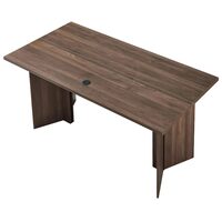 Birou directorial 160 x 80 x 76 cm, capacitate max 113 kg, cutie preinstalata pentru gestionarea cablurilor