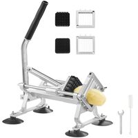 Feliator manual pentru cartofi legume, fructe, Profesional, Inox/Aluminiu, 1/4", 3/8", 1/2", Ventuze prindere