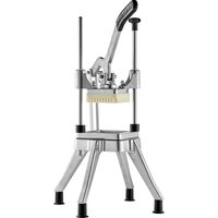 Feliator manual pentru cartofi legume, fructe, Profesional, Inox/Aluminiu, 3/8 inch, Picioare anti-derapante