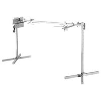 Rotisor electric pentru gratar Inox, max 60 kg, lungime de lucru 142 cm, putere 38 W, Inaltime reglabila 8 nivele