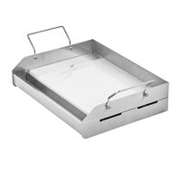 Plita otel inoxidabil, 43x33 cm, manere detasabile