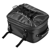 Geanta spate motocicleta, Capacitate 23-34 l, Dimensiuni extinse 390 x 310 x 295 mm, negru