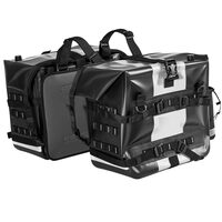 Set 2 genti pentru sa, 2x28 l, Negru, Dimensiuni 380 x 200 x 350 mm, Impermeabil, Interior detasabil