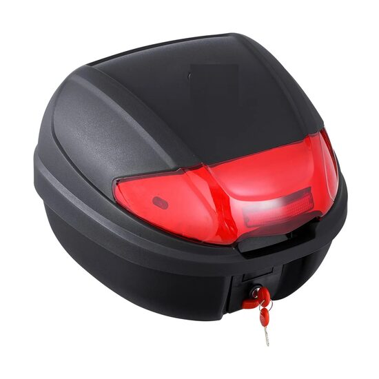 Cutie Top Case pentru motocicleta, Detasabila, 38 l, Incuietoare, 415 x 395 x 305 mm, panou reflectorizant