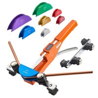 Dispozitiv de indoit tevi cupru si aluminiu, 6-22 mm, Unghi max îndoire 90°, 7 matrite colorate, Direcția de îndoire inainte