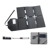 Panou solar camping, Pliabil, monocristalin, 60 W, IP65, Incarcator multi-dispozitiv, 898 x 620 x 21 mm