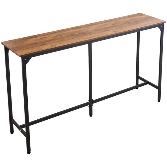 Masa de bar, Inalta 915 mm, 1600 x 398 x 915 mm, Maro/Negru