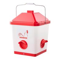 Hranitoare automata pentru pasari, Capacitate 18 kg, 3 x orificii hranire, maner