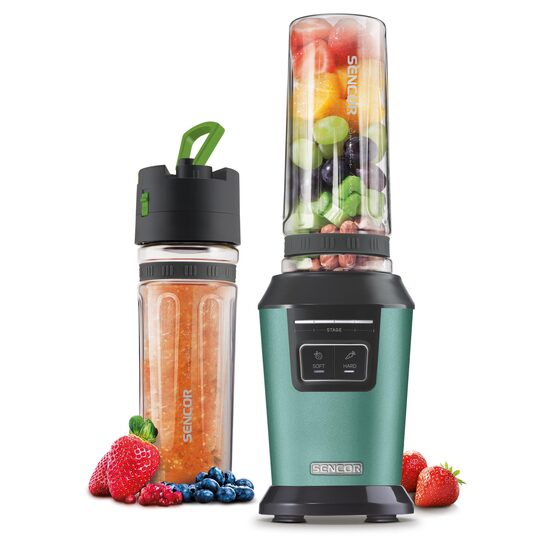 Blender de masa 800 W, recipient sticla, Capacitate 0.6 l, 2 x programe, Verde