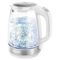 Fierbator electric cordless, Sticla, Capacitate 2 l, Putere 2200 W, iluminare led