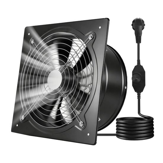 Ventilator evacuare pentru spatii comerciale, Regulator viteza, Otel, 70 W, 2647m³/h, diametru 305 mm