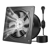 Ventilator evacuare pentru spatii comerciale, Regulator viteza, Otel, 48 W, 978 m³/h, diametru 203 mm