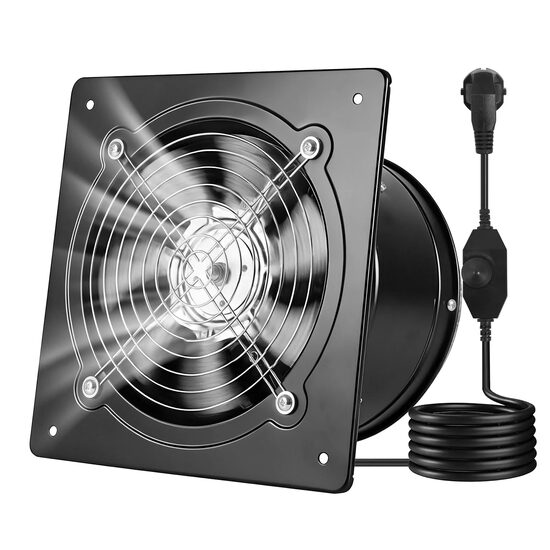 Ventilator evacuare pentru spatii comerciale, Regulator viteza, Otel, 50 W, 1678 m³/h, diametru 254 mm