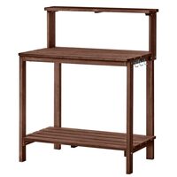 Suport masa gradinarit, Lemn, 91 x 49.5 x 108.5 cm, Raft depozitare, maro