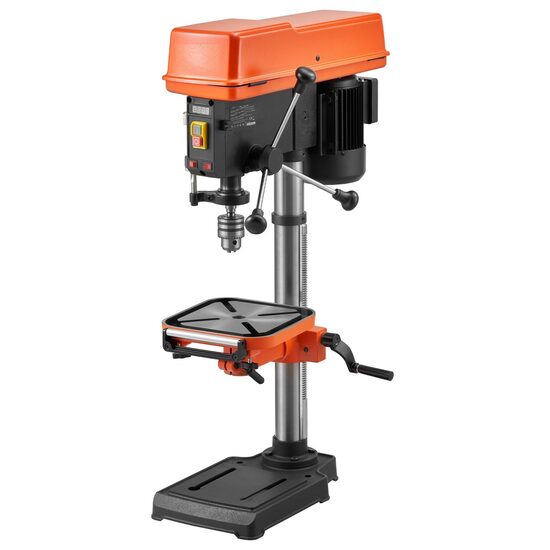 Masina de gaurit de banc, 550 W, viteza variabila 340-2200 rpm, Laser si lumina lucru, pentru Lemn/metal, max gaurire 16 mm