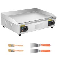 Plita electrica, Plancha Inox 4400 W, suprafata de gatit Neteda 725 x 400 mm, control reglabil al temperaturii 50-300°C