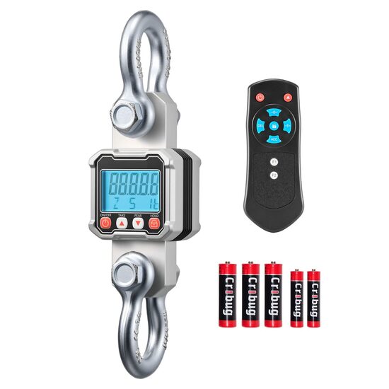Cantar electronic cu carlig 3000 kg, Afisaj LED luminos, precizie 500 g, Corp din aluminiu turnat, Telecomanda