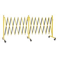 Poarta de securitate dublu extensibila, Lungime max 7.66 m, 6 x roti, Inaltime 102 cm